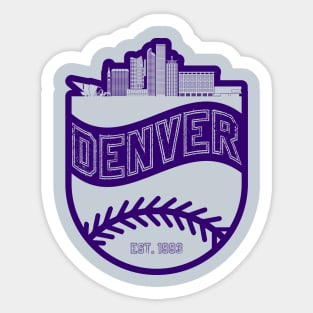 Denver Baseball 02 Sticker